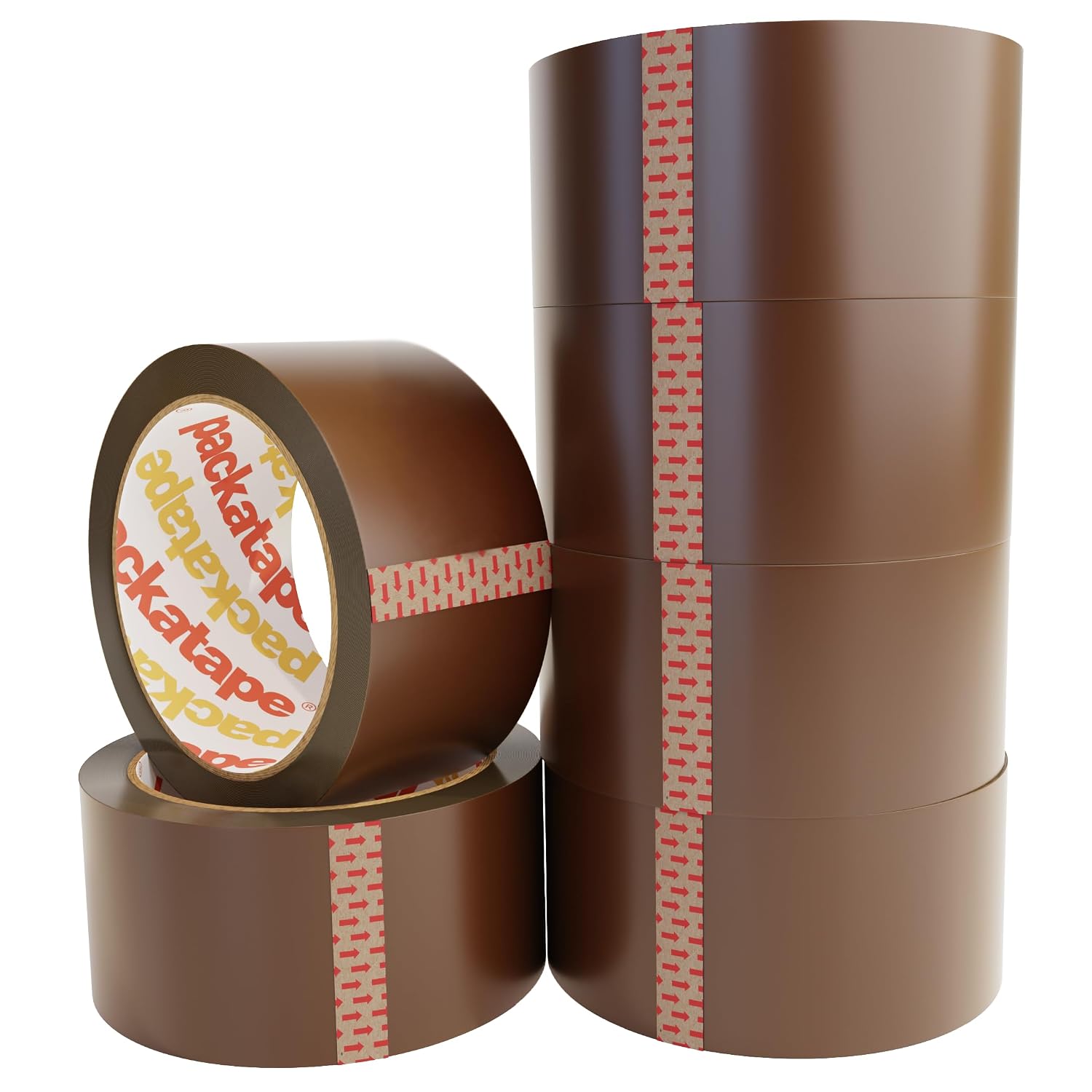 Packatape Brown Packing Tape - 6 Rolls (48mm x 66m) for sale on BNS