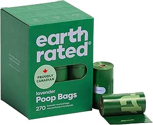 Earth Rated Dog Waste Bags, Unscented, 270 Count (18 Rolls x 15 Bags) for sale on BNS