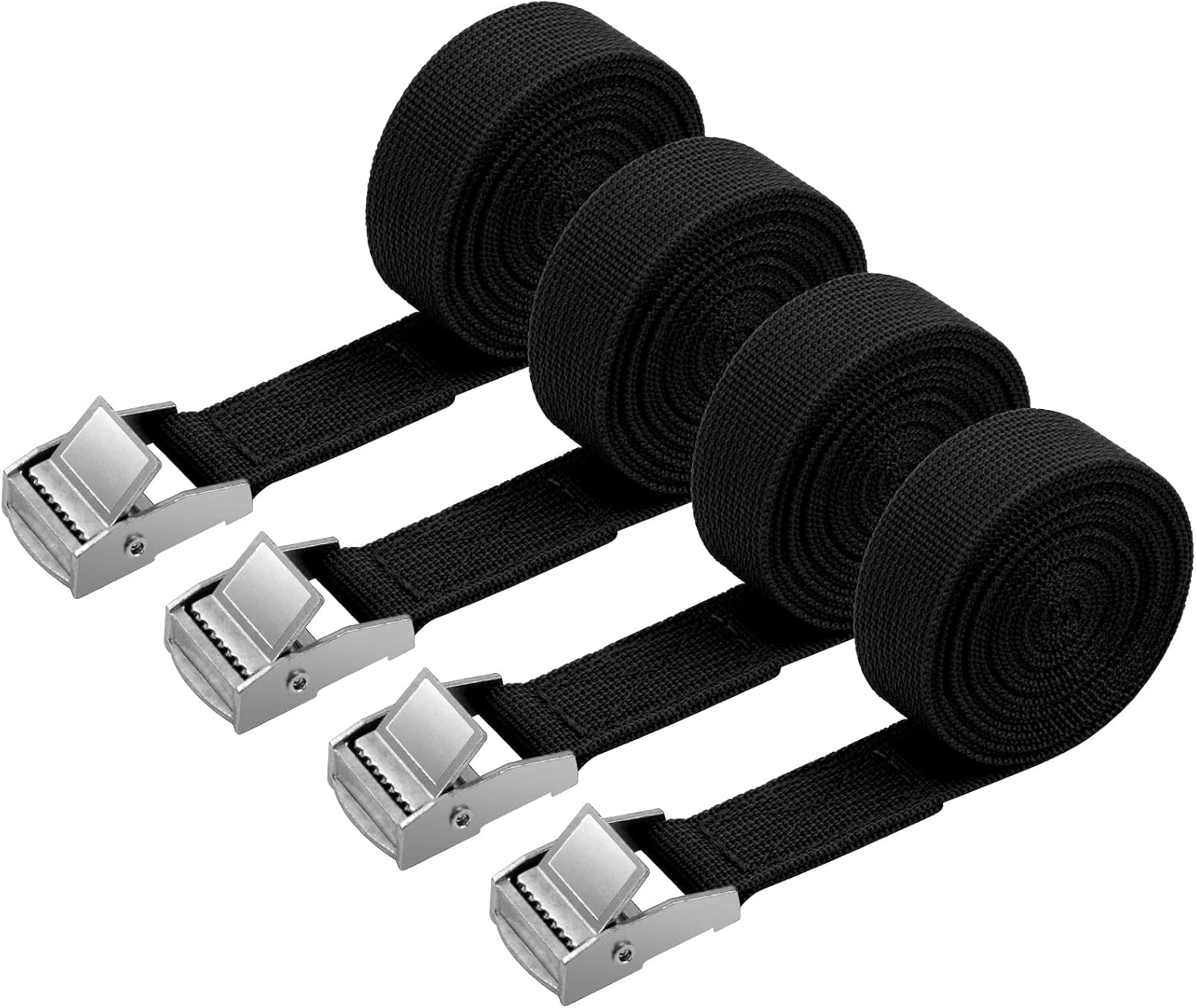 URAQT 4 Pack Heavy Duty Tie Down Straps, 2M Adjustable Ratchet Straps for sale on BNS