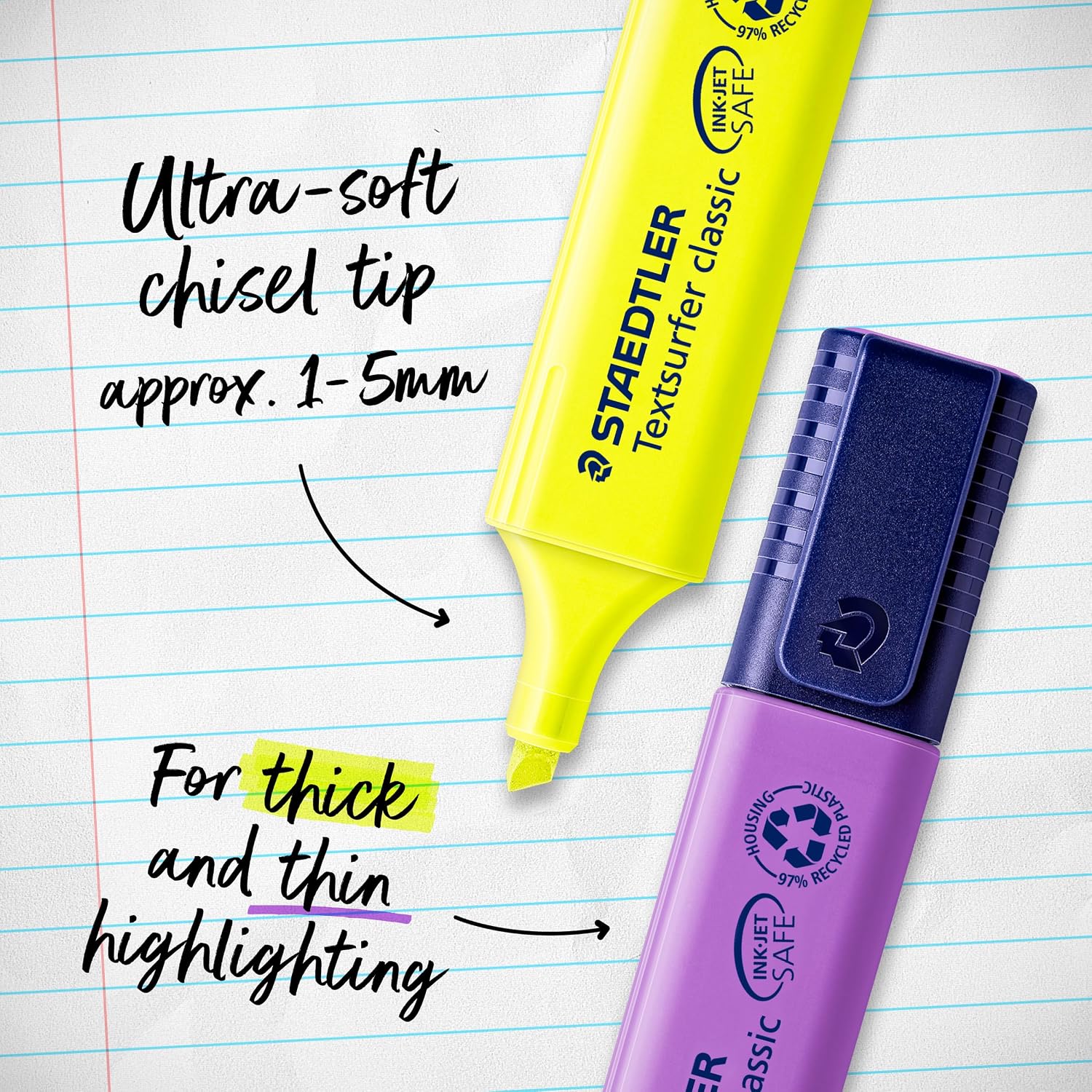 Staedtler Textsurfer Classic Highlighter, Yellow for sale on BNS
